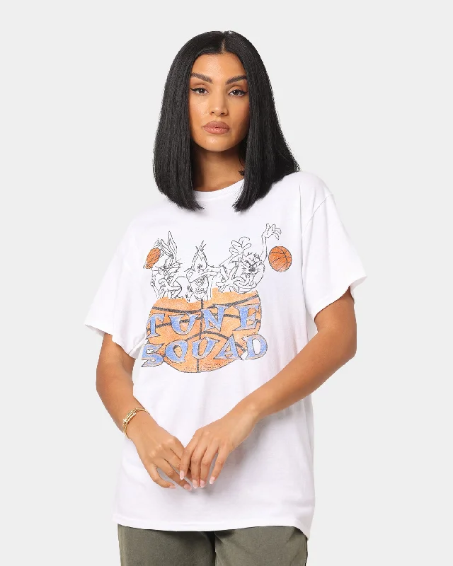 Space Jam Basketball T-Shirt White Iron Safe Non-Iron Wrinkle Free