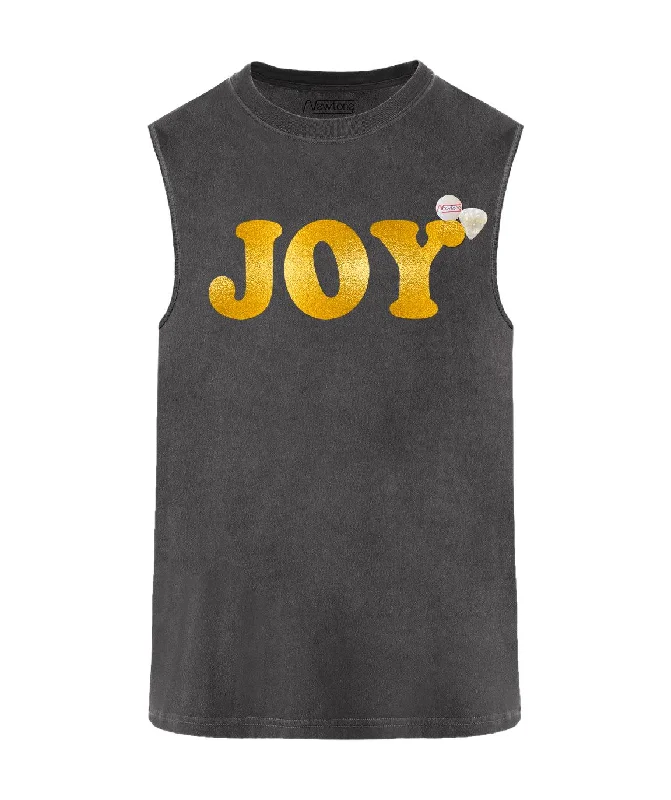 Pepper biker t-shirt "JOY SS24" Mesh Blend Leather Blend Suede Blend
