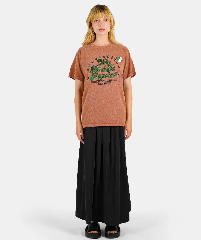 Yam trucker t-shirt "AGAIN"  Iron Safe Non-Iron Wrinkle Free