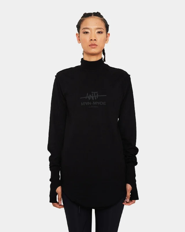 The Anti Order Man Made Long Sleeve T-Shirt Black/Black Modern Contemporary Chic