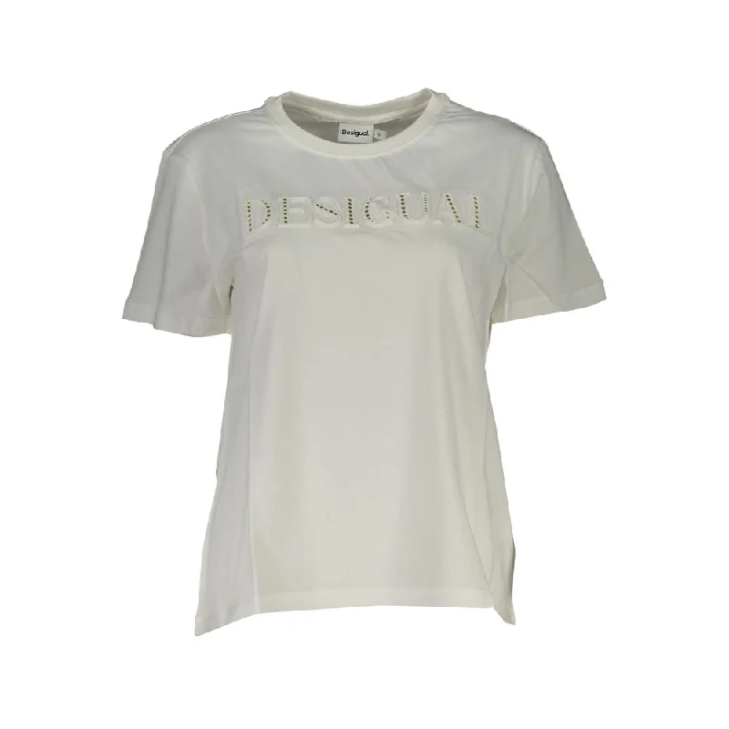 White Cotton Tops & T-Shirt Layered Multi-layer Single Layer