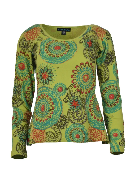 womens-long-sleeve-tops-all-over-floral-print-cotton-t-shirt Solid Color Striped Floral womens-long-sleeve-tops-all-over-floral-print-cotton-t-shirt Solid Color Striped Floral
