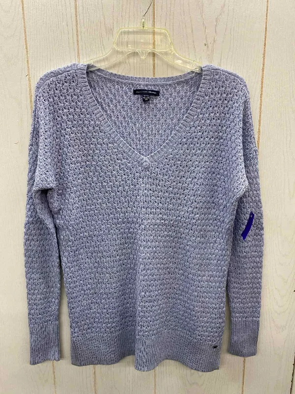 American Eagle Blue Womens Size Small Sweater Thin Thick Dense