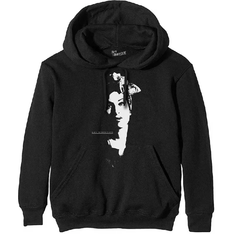 Amy Winehouse Unisex Pullover Hoodie: Scarf Portrait