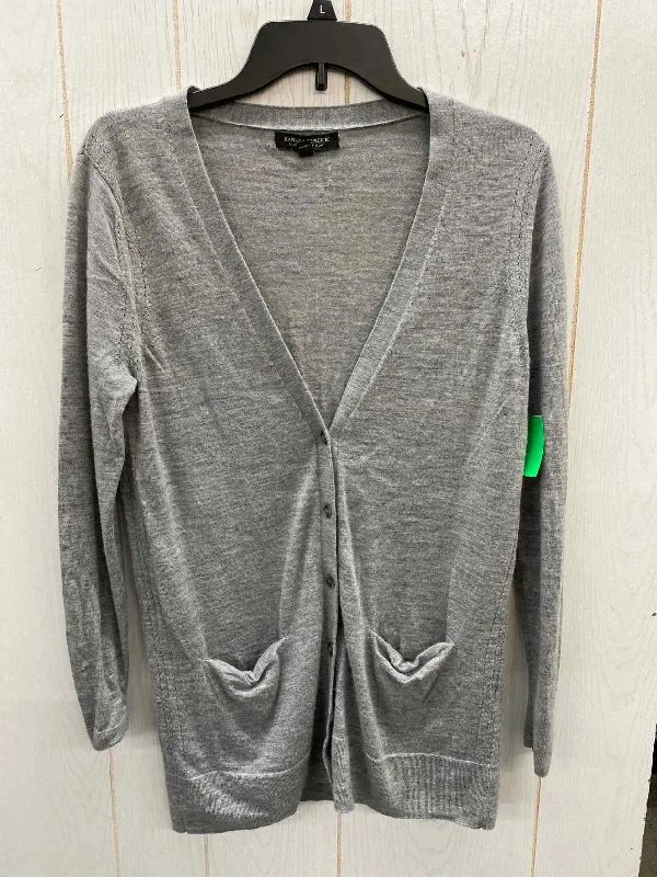 Banana Republic Gray Womens Size M Sweater Fitted Slim Tailored