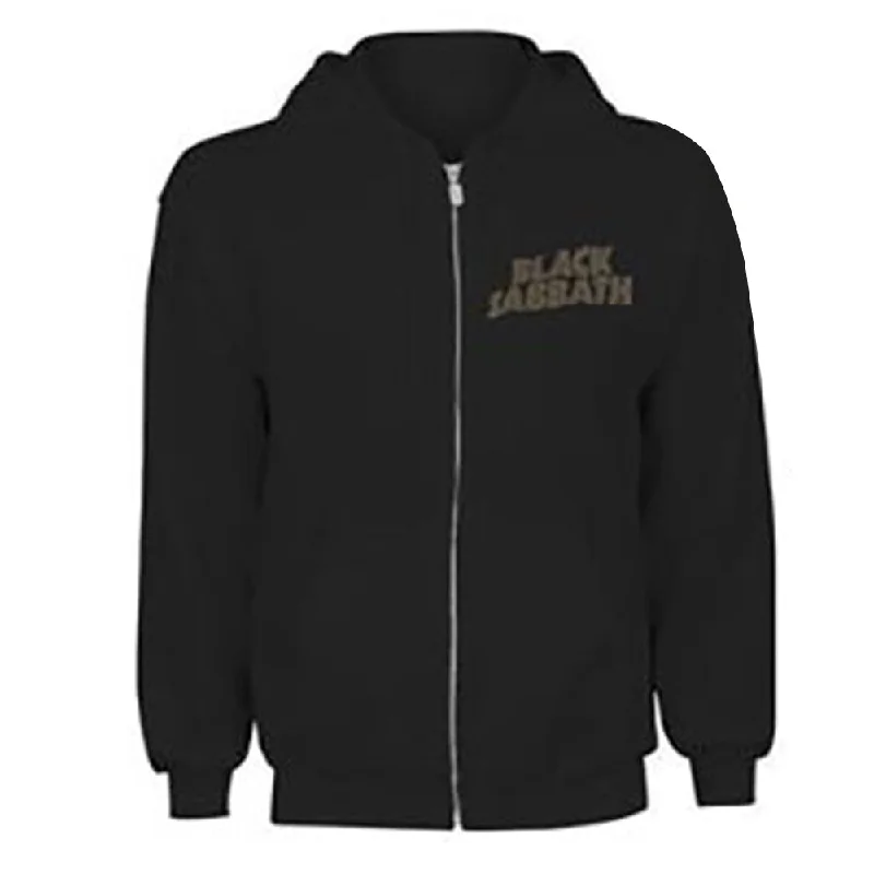 Black Sabbath Ladies Zipped Hoodie: Tour 1978 (Back Print)