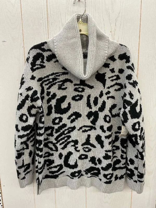 Black Womens Size M Sweater Elasticated Padded Insulated