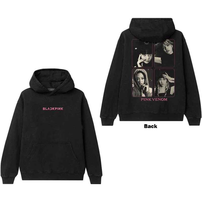 BlackPink | Official Band Hoodie | Pink Venom Group Photo (Back Print)