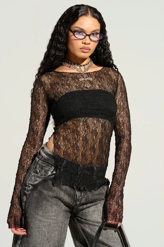 CHARLOTTE'S WEB SWEATER Solid Print Embellished