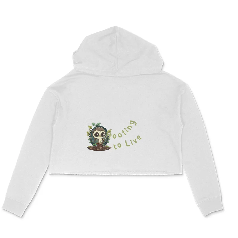 Crop hoodie - hooting