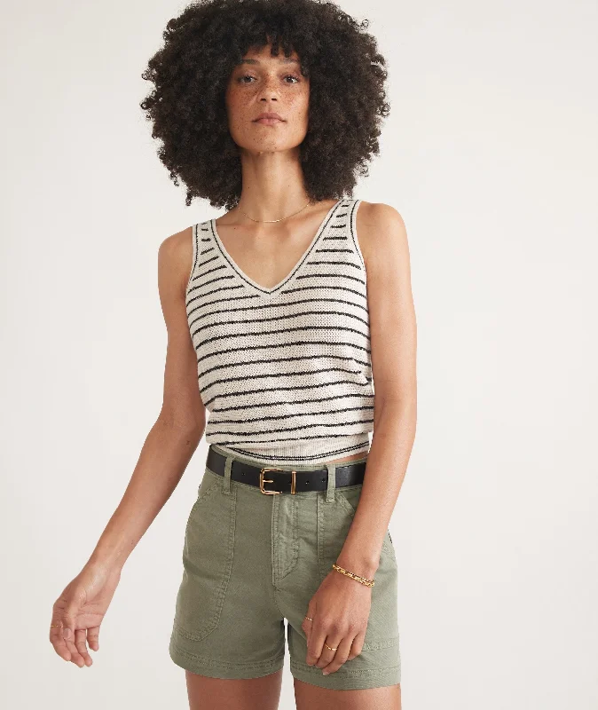 Finley Sweater Tank Notch Collar Peter Pan Collar Cowl Neck