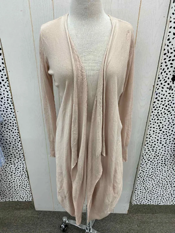 J Lopez Peach Womens Size XS Sweater Sequined Glittery Shiny