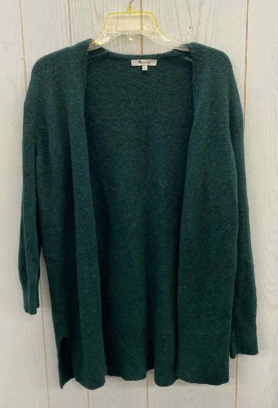 Madewell Green Womens Size Small Sweater Cashmere Blend Cotton Blend Poly Blend