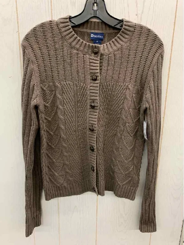Northcrest Taupe Womens Size M Sweater Oversized Loose Flowy