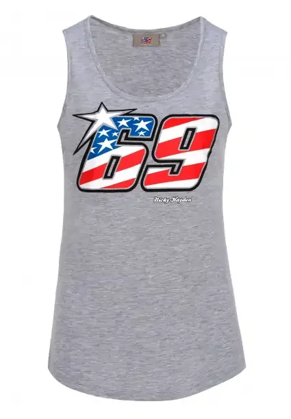 Official Nicky Hayden Womans Grey Tank Top - 18 34005