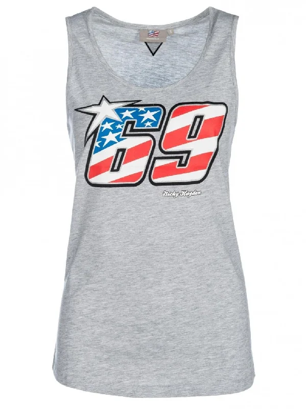 Official Nicky Hayden Womans Grey Tank Top - 18 34005