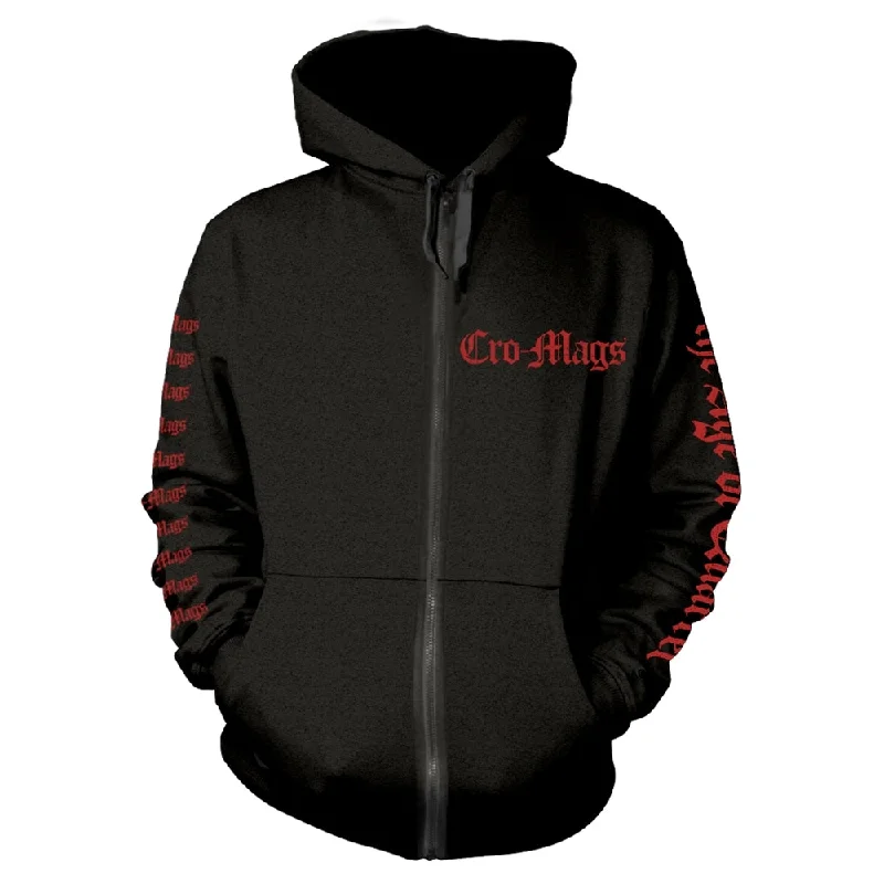 Cro-Mags Unisex Zipped Hoodie: The Age Of Quarrel (back print)