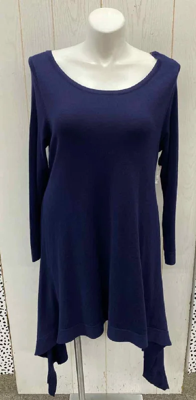 Roamans Blue Womens Size L/XL Sweater Sweater Knitwear Pullover