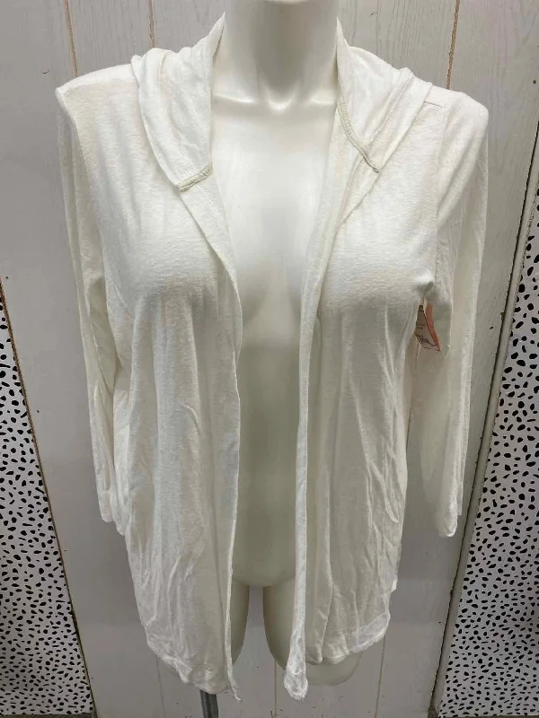 Sigrid Olsen White Womens Size 3X Sweater Modern Contemporary Chic