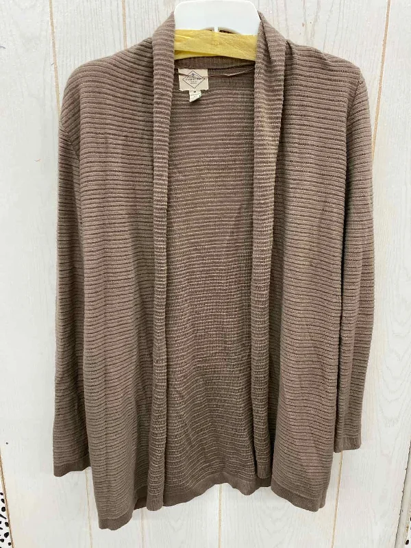 SJB Brown Womens Size M Sweater Hooded Caped Shawl Collar