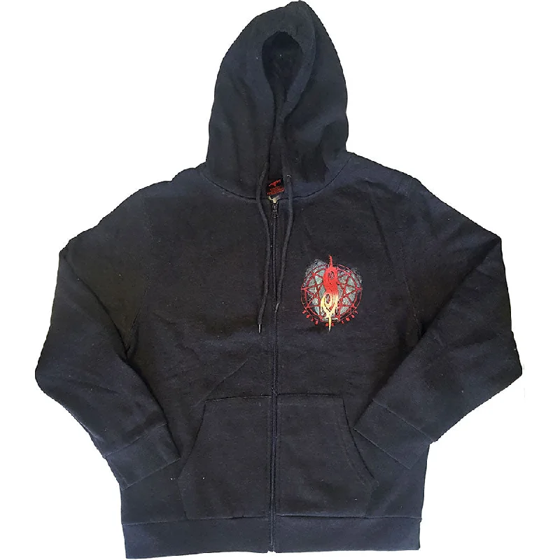 Slipknot Unisex Zipped Hoodie: Burn Me Away (Back Print)