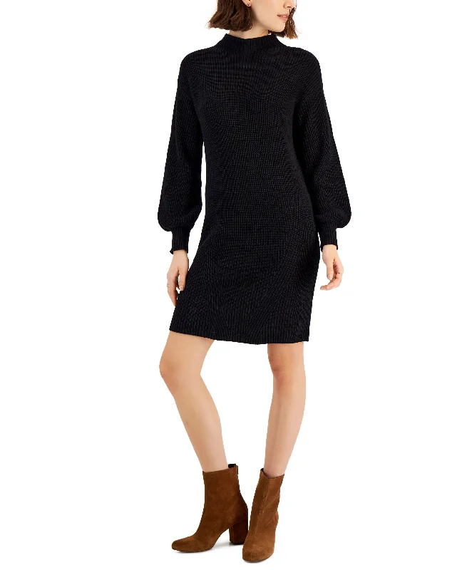Style & Co Petite Easy Sweater Dress Hooded Sweater Collared Sweater Shawl Collar