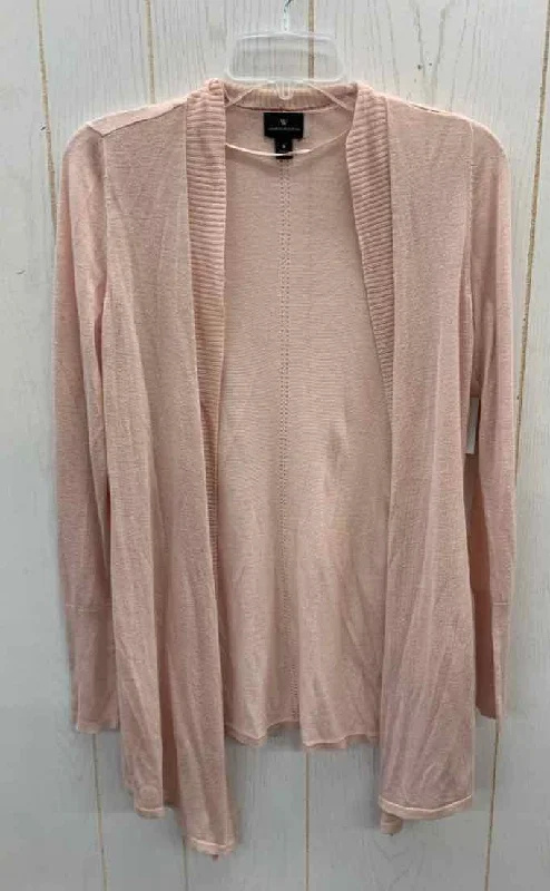 Worthington Pink Womens Size Small Sweater Open Front Closed Front Wrap Front