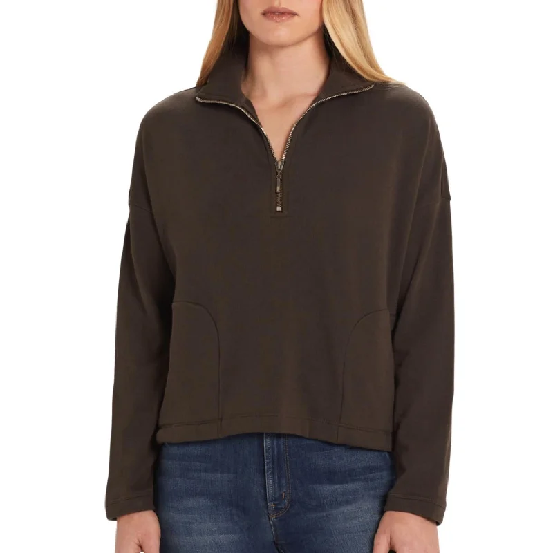 Yosemite Quarter Zip Sweater In Brown Sweater Knitwear Pullover