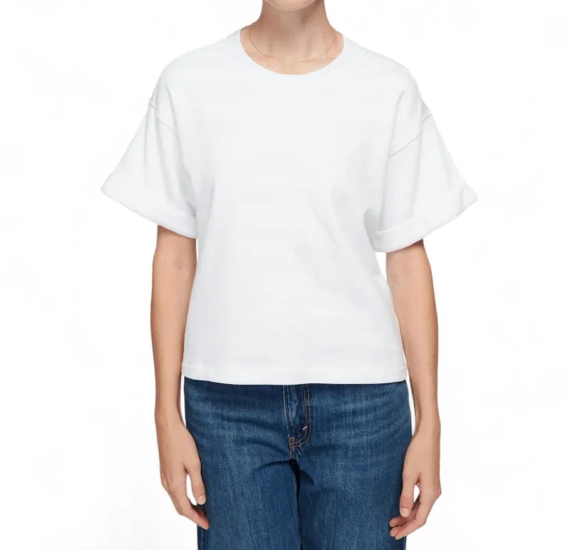 Bane Sweatshirt Tee In White Hoodie with Raw Hem Edgy Unfinished