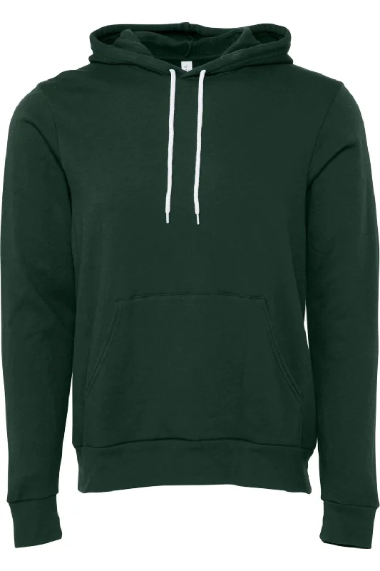 Bella + Canvas Unisex Pullover Polycotton Fleece Hooded Sweatshirt / Hoodie Hoodie with Side Slits Relaxed Casual