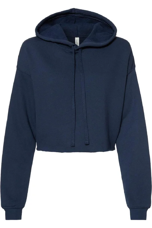 BELLA + CANVAS Women´s Crop Fleece Hoodie Hoodie Jacket Zipper Layering