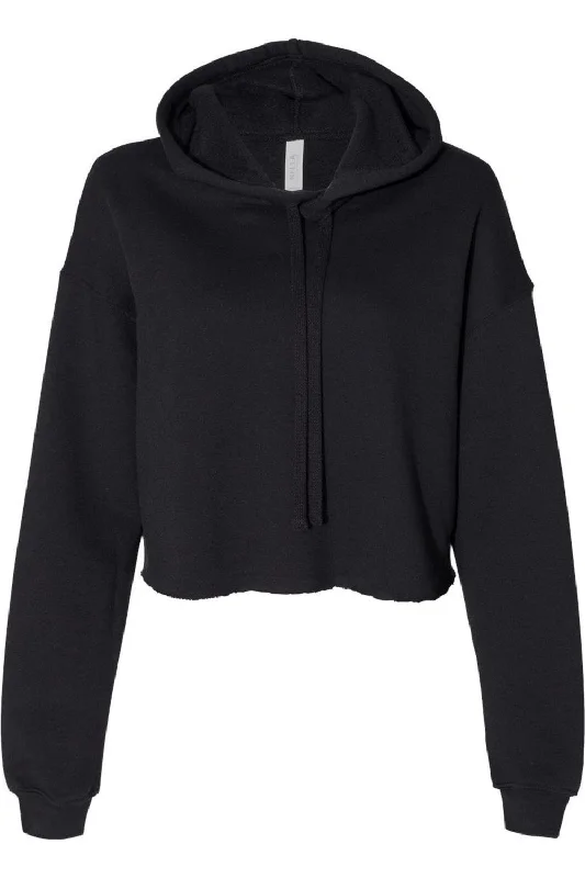BELLA + CANVAS Women´s Crop Fleece Hoodie Hoodie with Hem Elastic Stretchable Comfortable BELLA + CANVAS Women´s Crop Fleece Hoodie Hoodie with Hem Elastic Stretchable Comfortable