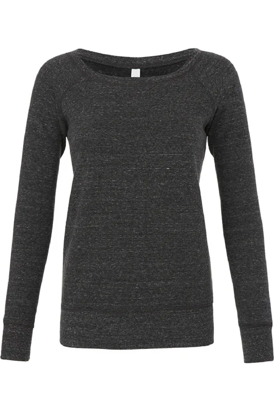 Bella Ladies/Womens Slouchy Wideneck Relaxed Fit Sweatshirt Hoodie with Hem Contrast Bold Stylish