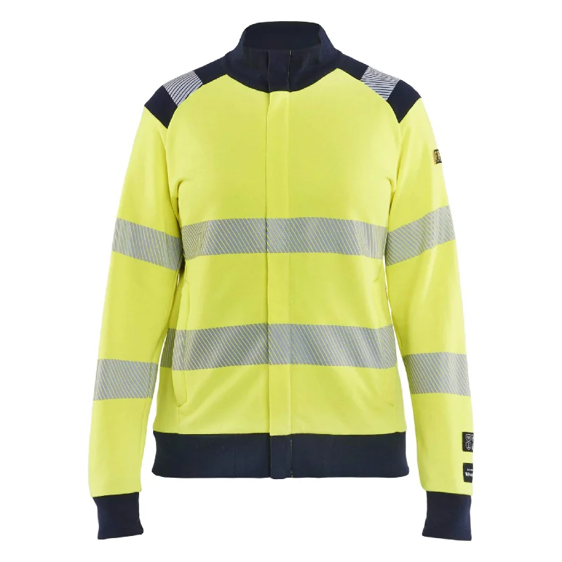 Blaklader 3471 Womens Multinorm Hi-Vis Flame Retardant Sweatshirt With Metal-Free Zip (34711762) Hoodie with Illustration Artistic Creative Blaklader 3471 Womens Multinorm Hi-Vis Flame Retardant Sweatshirt With Metal-Free Zip (34711762) Hoodie with Illustration Artistic Creative