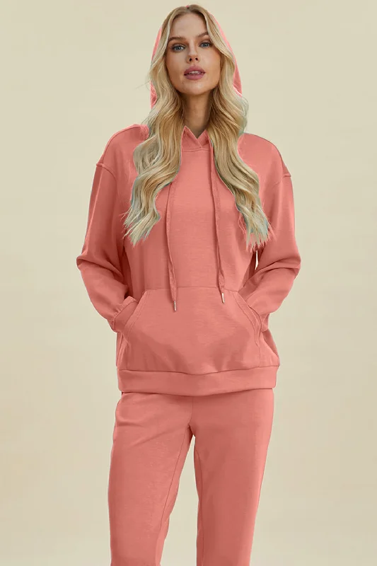 Full Size Air Scuba Drawstring Long Sleeve Hoodie with Kangaroo Pocket Hoodie with Distressed Vintage Worn Full Size Air Scuba Drawstring Long Sleeve Hoodie with Kangaroo Pocket Hoodie with Distressed Vintage Worn