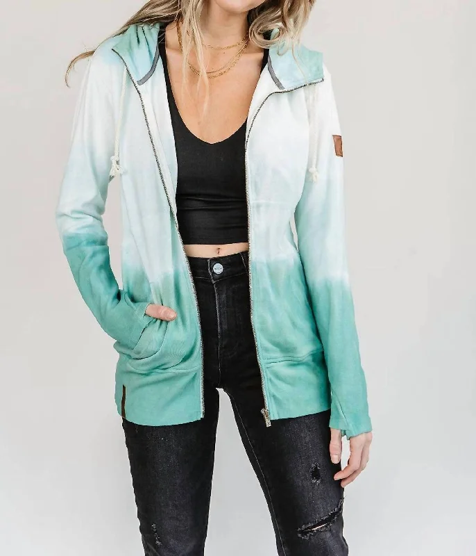 Full Zip Sweatshirt In White Hoodie with Magnetic Closure Innovative Modern