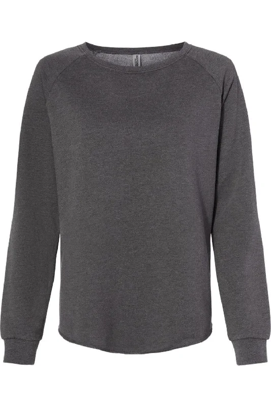 Independent Trading Co. Women´s California Wave Wash Crewneck Sweatshirt Hoodie with High Neck Warm Protective Independent Trading Co. Women´s California Wave Wash Crewneck Sweatshirt Hoodie with High Neck Warm Protective