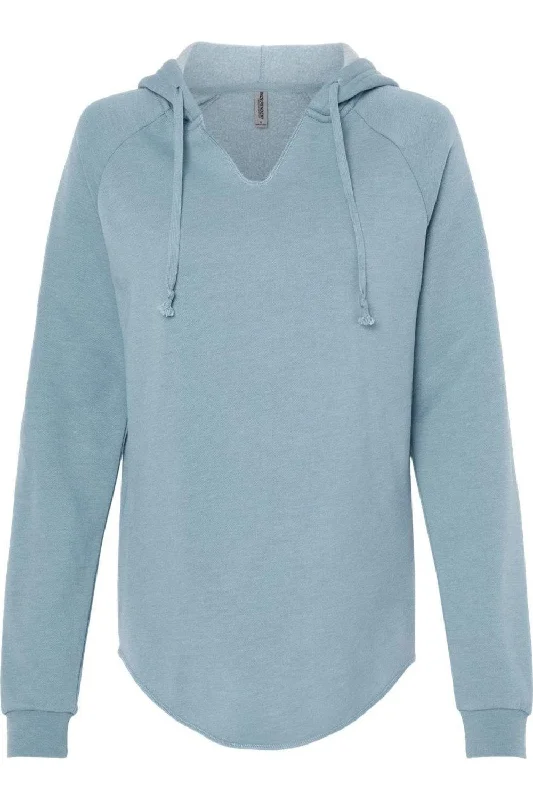 Independent Trading Co. Womens Lightweight California Wave Wash Hooded Sweatshirt Hoodie with Raw Hem Edgy Unfinished Independent Trading Co. Womens Lightweight California Wave Wash Hooded Sweatshirt Hoodie with Raw Hem Edgy Unfinished