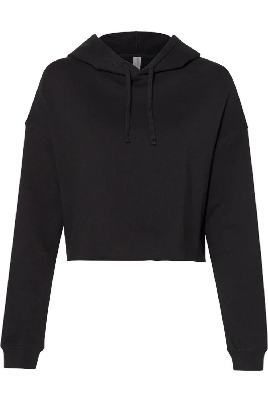 Independent Trading Co. Womens Lightweight Crop Hooded Sweatshirt Hoodie with Lining Warm Insulated Independent Trading Co. Womens Lightweight Crop Hooded Sweatshirt Hoodie with Lining Warm Insulated