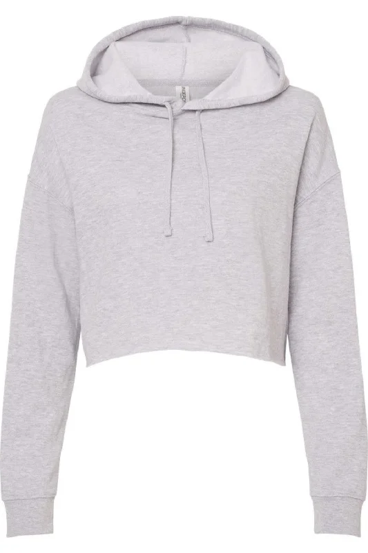 Independent Trading Co. Womens Lightweight Crop Hooded Sweatshirt Hoodie with Button Placket Classic Preppy Independent Trading Co. Womens Lightweight Crop Hooded Sweatshirt Hoodie with Button Placket Classic Preppy