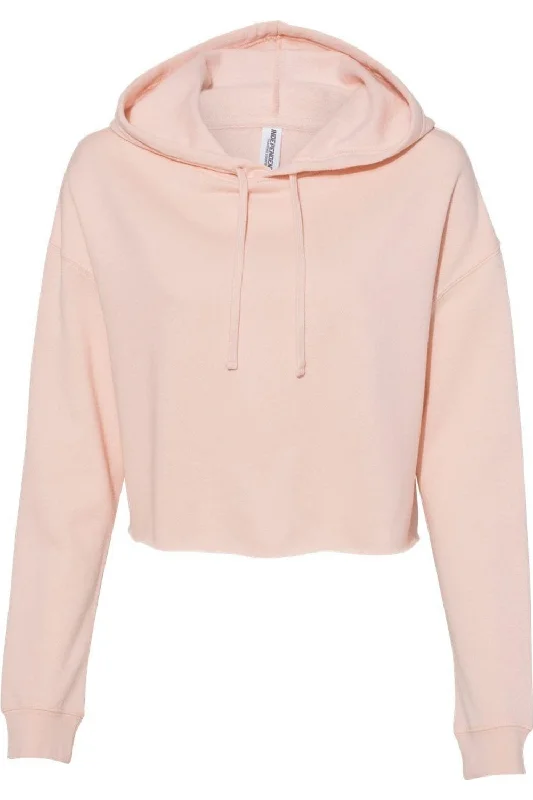 Independent Trading Co. Womens Lightweight Crop Hooded Sweatshirt Hoodie with Hidden Zipper Minimalist Clean Independent Trading Co. Womens Lightweight Crop Hooded Sweatshirt Hoodie with Hidden Zipper Minimalist Clean