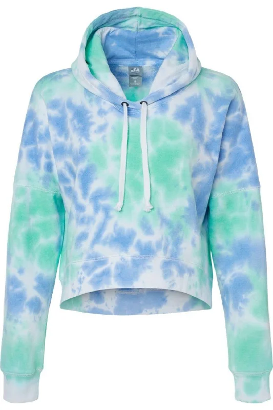 J. America Women´s Crop Hooded Sweatshirt Hoodie with Magnetic Closure Innovative Modern