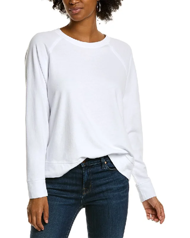 James Perse French Terry Relaxed Sweatshirt Hoodie with Double Zipper Versatile Adjustable James Perse French Terry Relaxed Sweatshirt Hoodie with Double Zipper Versatile Adjustable