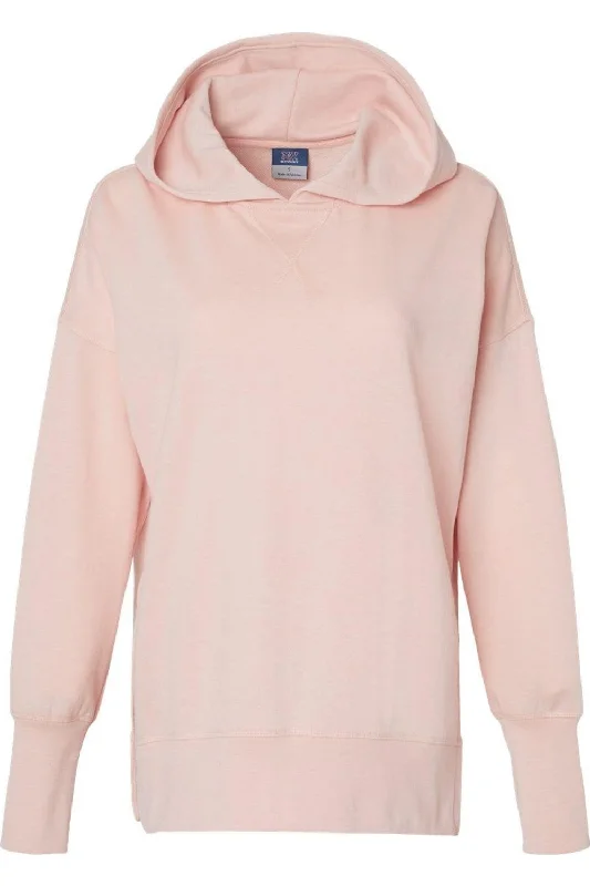 MV Sport Women´s French Terry Hooded Sweatshirt Hoodie with Hem Drawcord Adjustable Customizable