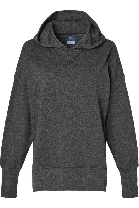 MV Sport Women´s French Terry Hooded Sweatshirt Hoodie Dress Longline Feminine