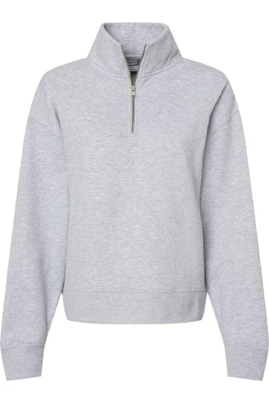 MV Sport Women´s Sueded Fleece Quarter-Zip Sweatshirt Hoodie with Strings Custom Fit Adjustable MV Sport Women´s Sueded Fleece Quarter-Zip Sweatshirt Hoodie with Strings Custom Fit Adjustable