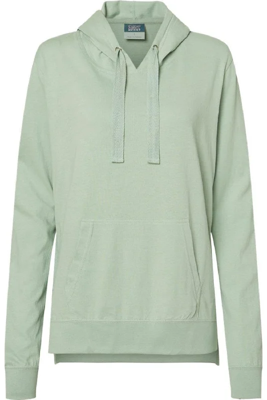 MV Sport Women´s Sueded Jersey Hooded Sweatshirt Hoodie with Distressed Vintage Worn MV Sport Women´s Sueded Jersey Hooded Sweatshirt Hoodie with Distressed Vintage Worn