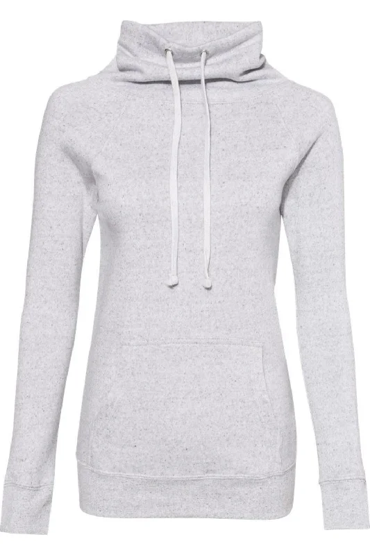 MV Sport Womens Space-Dyed Cowl Neck Sweatshirt Hoodie with Ribbed Cuffs Snug Fit Comfort MV Sport Womens Space-Dyed Cowl Neck Sweatshirt Hoodie with Ribbed Cuffs Snug Fit Comfort