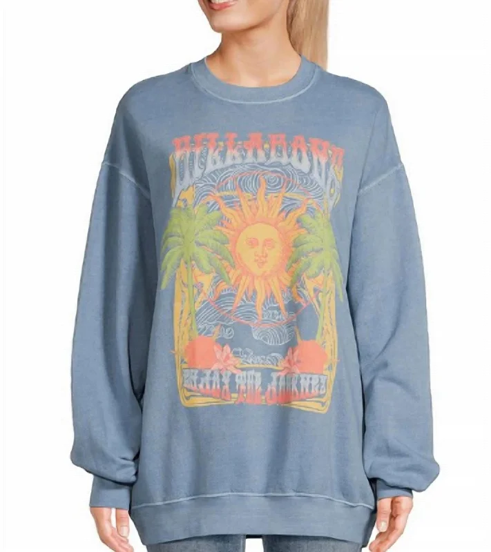Ride In Sweatshirt In Bkqw Hoodie with Back Slit Movement Comfort