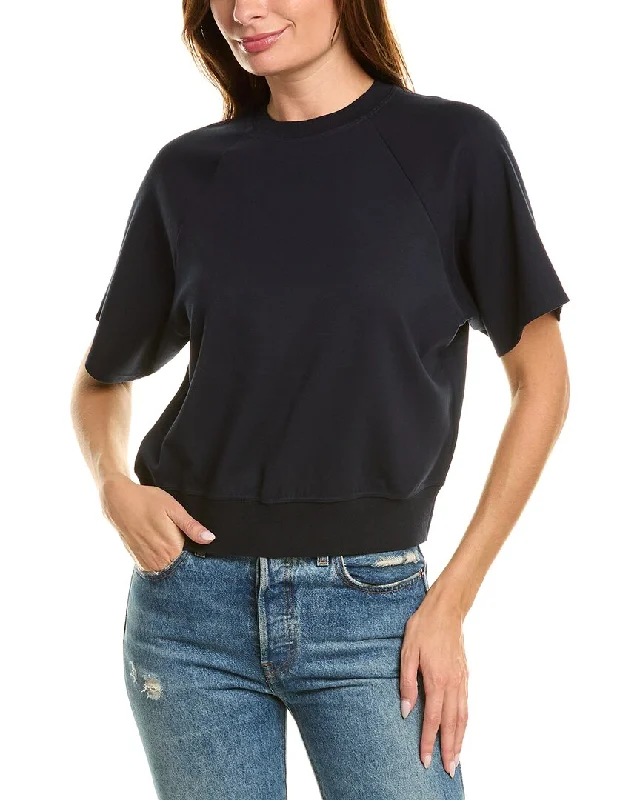 Theory Seam Sweatshirt Hoodie with Ribbed Neckline Snug Warm